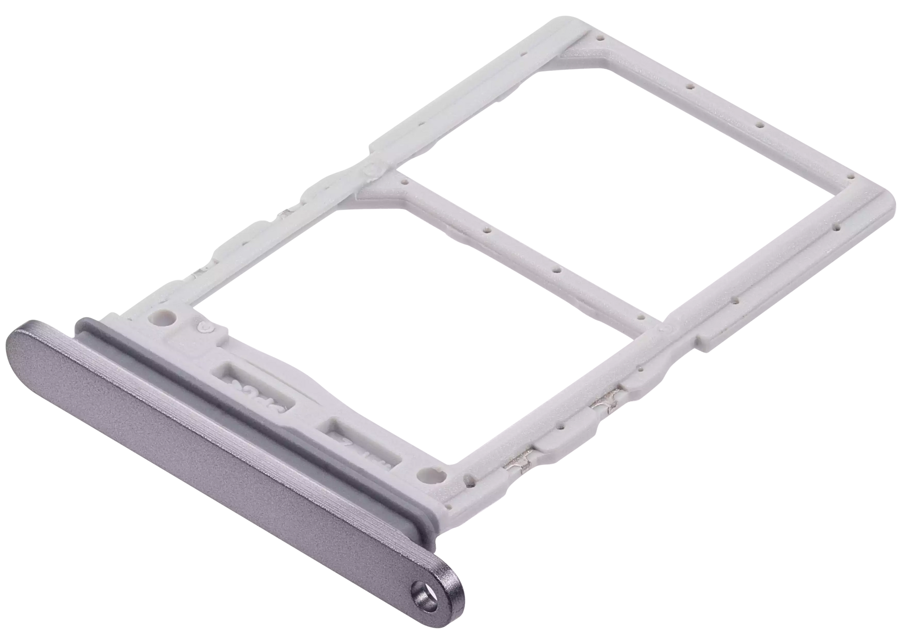 Replacement Dual Sim Card Tray Compatible For Samsung Galaxy Z Flip 6 (F741) (Premium) (Silver Shadow)