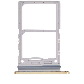 Dual Sim Card Tray Compatible For Samsung Galaxy Z Flip 6 Replacement (F741) (Premium) (Yellow)
