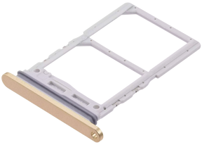 Dual Sim Card Tray Compatible For Samsung Galaxy Z Flip 6 Replacement (F741) (Premium) (Yellow)