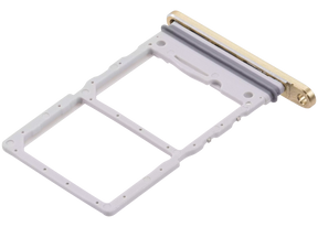Dual Sim Card Tray Compatible For Samsung Galaxy Z Flip 6 Replacement (F741) (Premium) (Yellow)