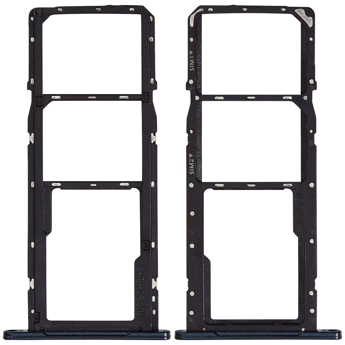Dual Sim Card Tray Compatible For Samsung Galaxy A06 (A065 / 2024) (Premium) (Black)