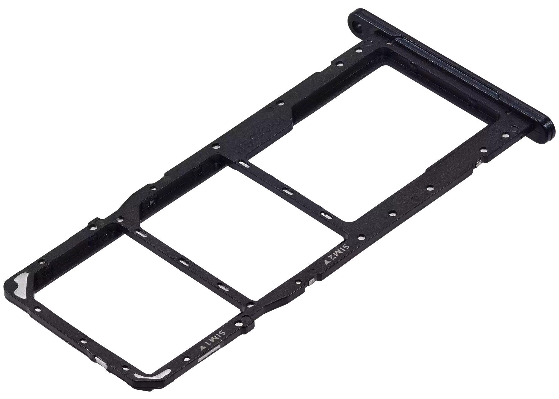 Dual Sim Card Tray Compatible For Samsung Galaxy A06 (A065 / 2024) (Premium) (Black)
