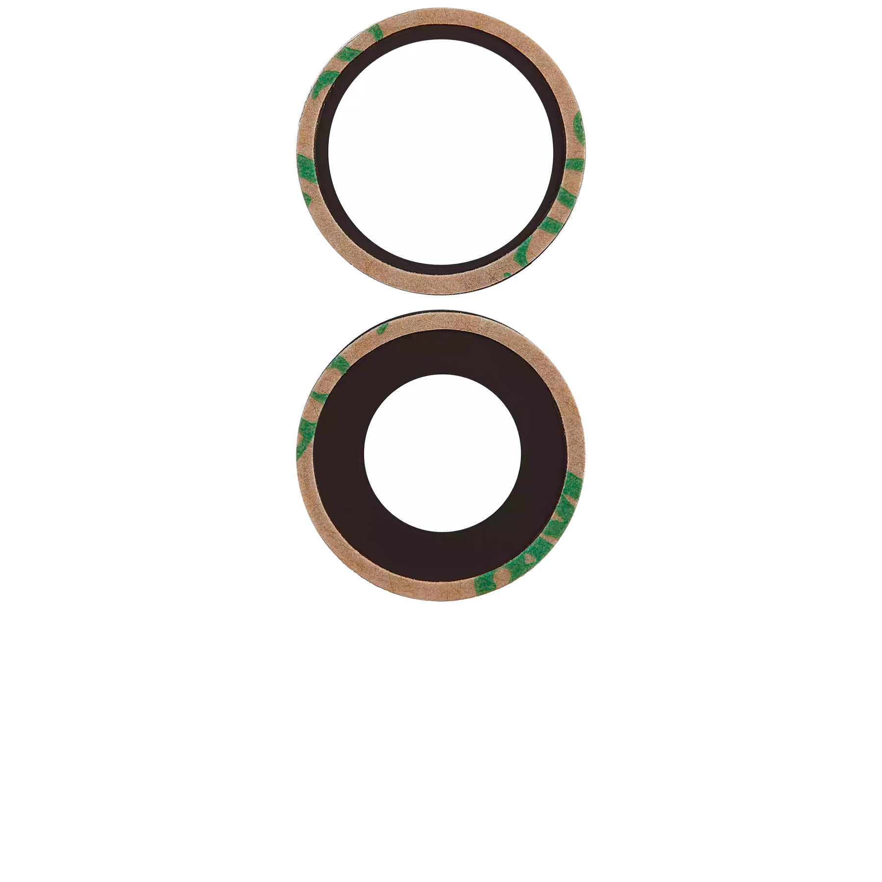 Back Camera Lens (Glass Only) With Adhesive Compatible For iPhone 16 / 16 Plus (2 Piece Set) (Real Sapphire) (Premium)