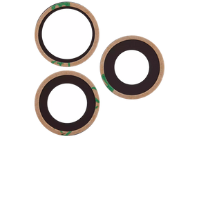 Back Camera Lens (Glass Only) With Adhesive Compatible For iPhone 16 Pro / 16 Pro Max (3 Piece Set) (Real Sapphire) (Premium)