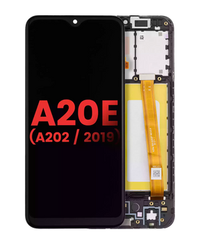 LCD Assembly With Frame Compatible For Samsung Galaxy A20e (A202 / 2019) (Vemake) (All Colors)