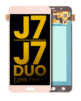 OLED Assembly Without Frame Compatible For Samsung Galaxy J7 / J7 Duo (J710 / 2016) (Refurbished) (Gold)