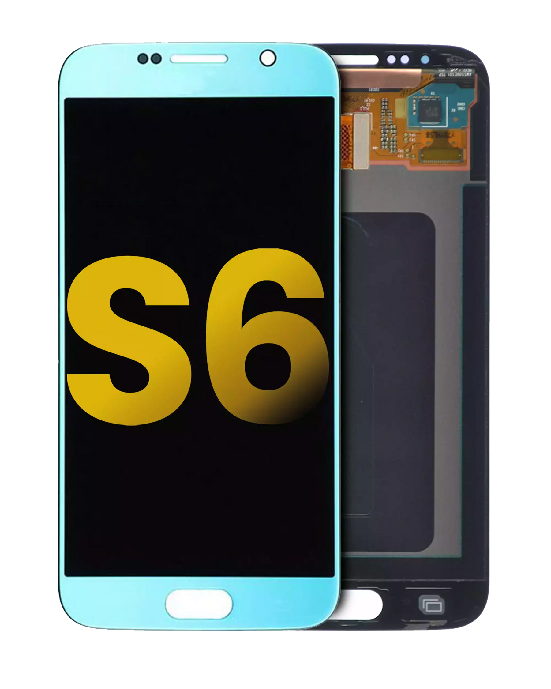 Replacement OLED Assembly Without Frame Compatible For Samsung Galaxy S6 (Refurbished) (Blue Topaz)