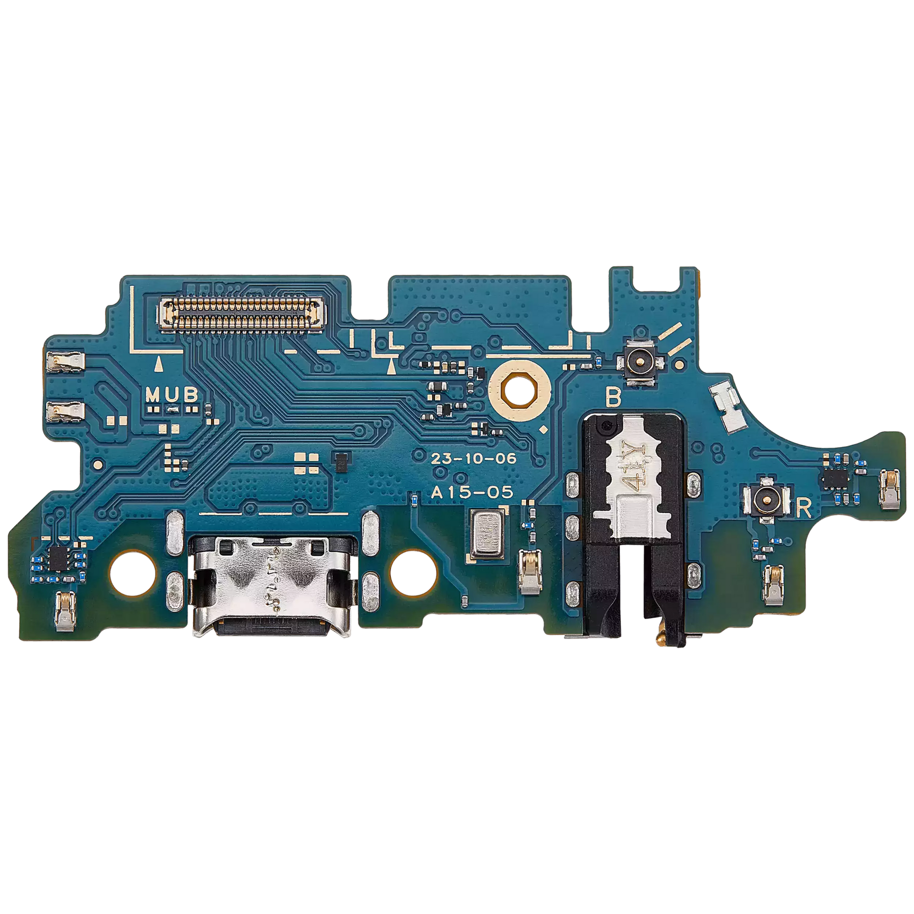 Charging Port Board With Headphone Jack Compatible For Samsung Galaxy A15 (A155 / 2023) / A15 5G (A156 / 2023) (US Version) (Premium)