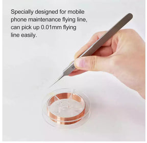 Micro Soldering Straight Ultra-Fine Tip Tweezer (0.15mm) Non-Magnetic ESD Safe (Meta Online)