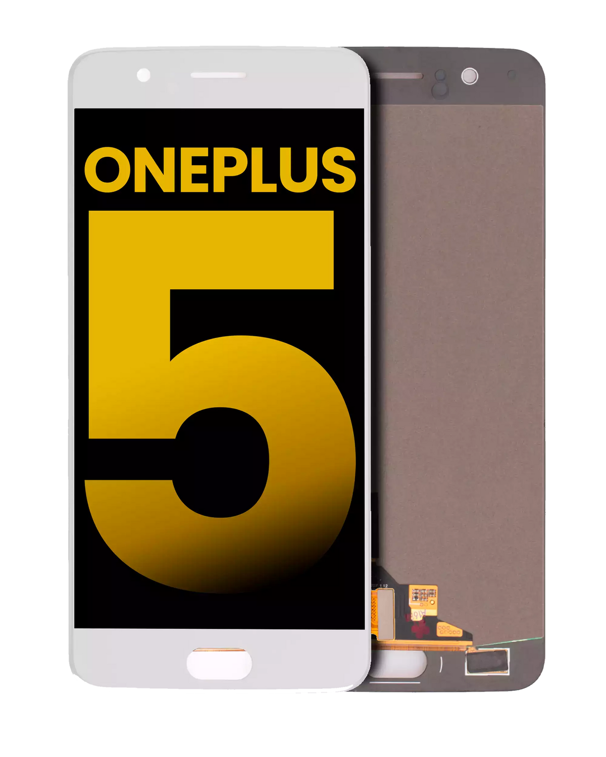 Replacement LCD Assembly Without Frame Compatible For OnePlus 5 (Refurbished) (White)