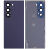 Back Cover Glass With Camera Lens Compatible For Samsung Galaxy Z Fold 6 5G Replacement (Vemake) (Navy)