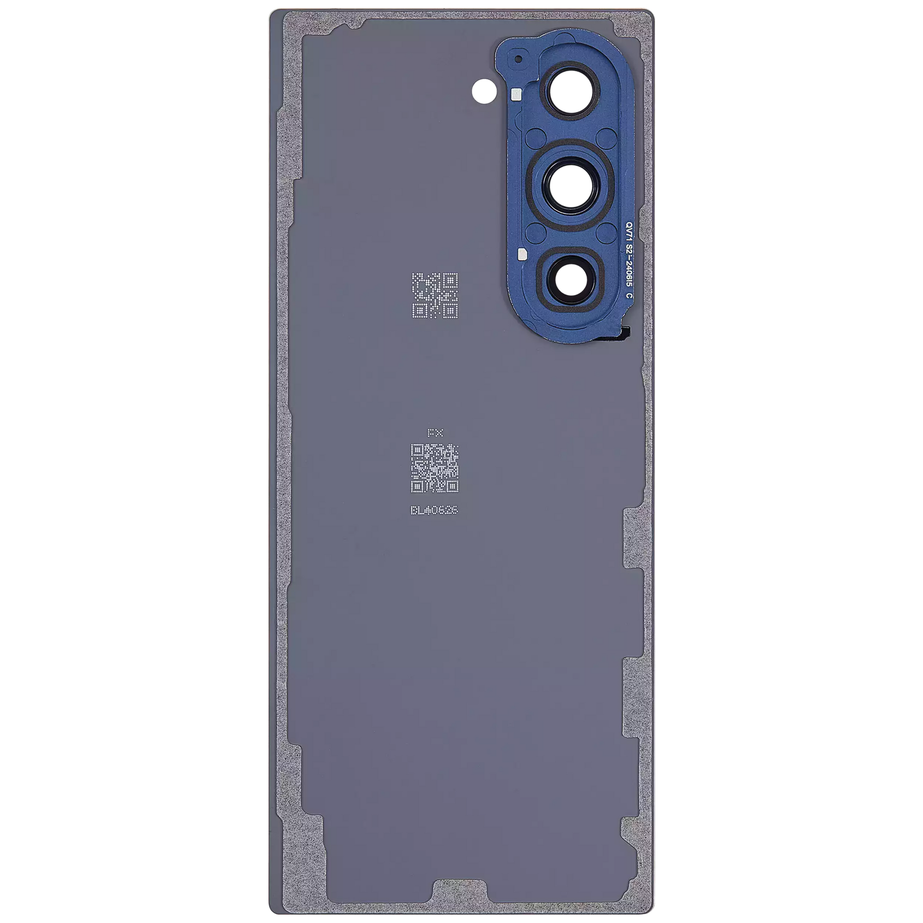 Back Cover Glass With Camera Lens Compatible For Samsung Galaxy Z Fold 6 5G Replacement (Vemake) (Navy)