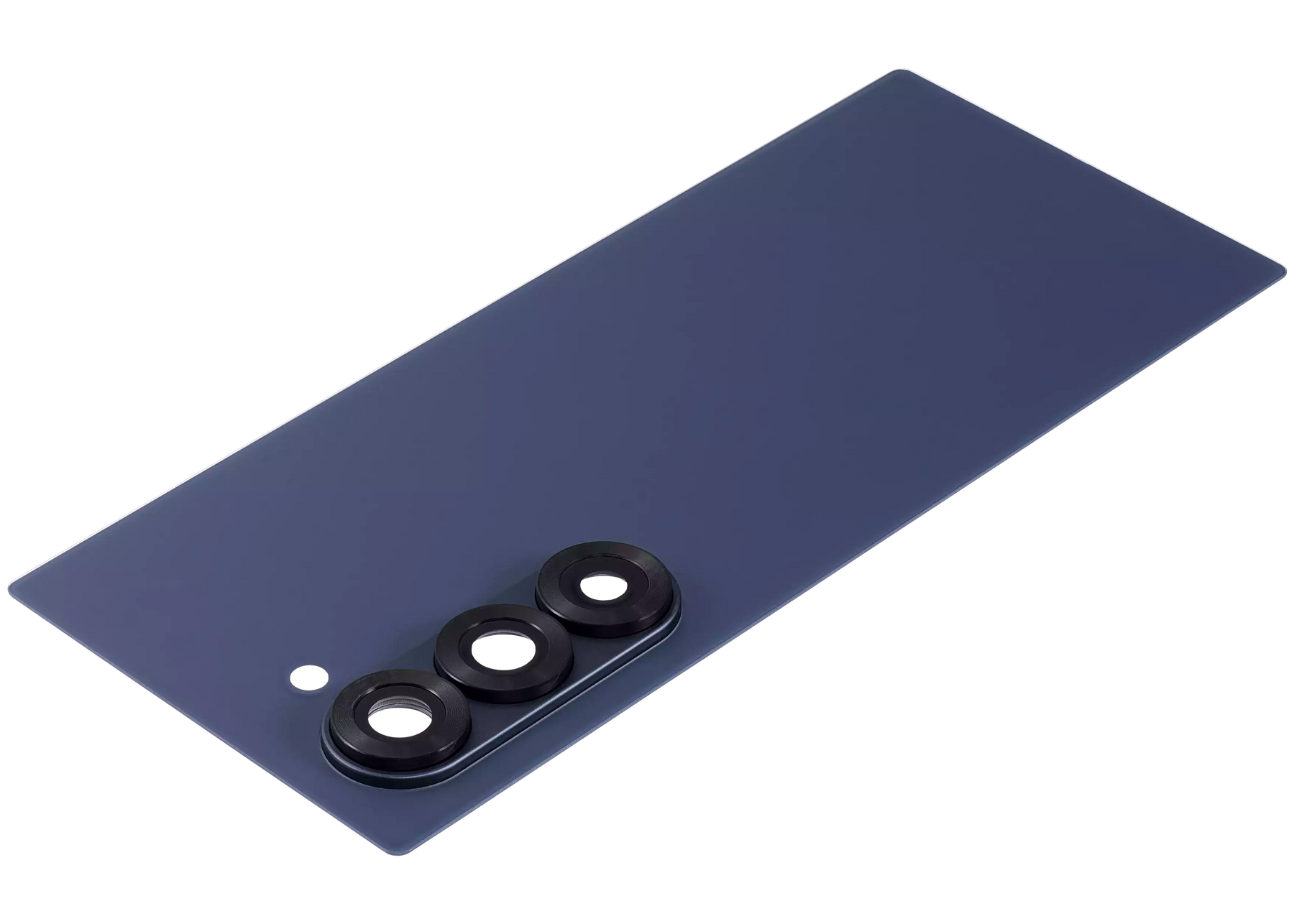 Back Cover Glass With Camera Lens Compatible For Samsung Galaxy Z Fold 6 5G Replacement (Vemake) (Navy)