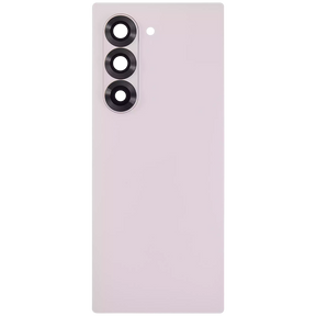 Back Cover Glass With Camera Lens Compatible For Samsung Galaxy Z Fold 6 5G (vemake) (Pink)