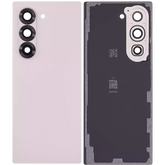 Back Cover Glass With Camera Lens Compatible For Samsung Galaxy Z Fold 6 5G (vemake) (Pink)