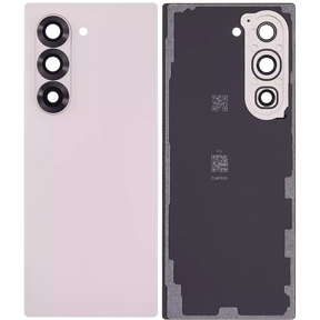Back Cover Glass With Camera Lens Compatible For Samsung Galaxy Z Fold 6 5G (Aftermarket Plus) (Pink)