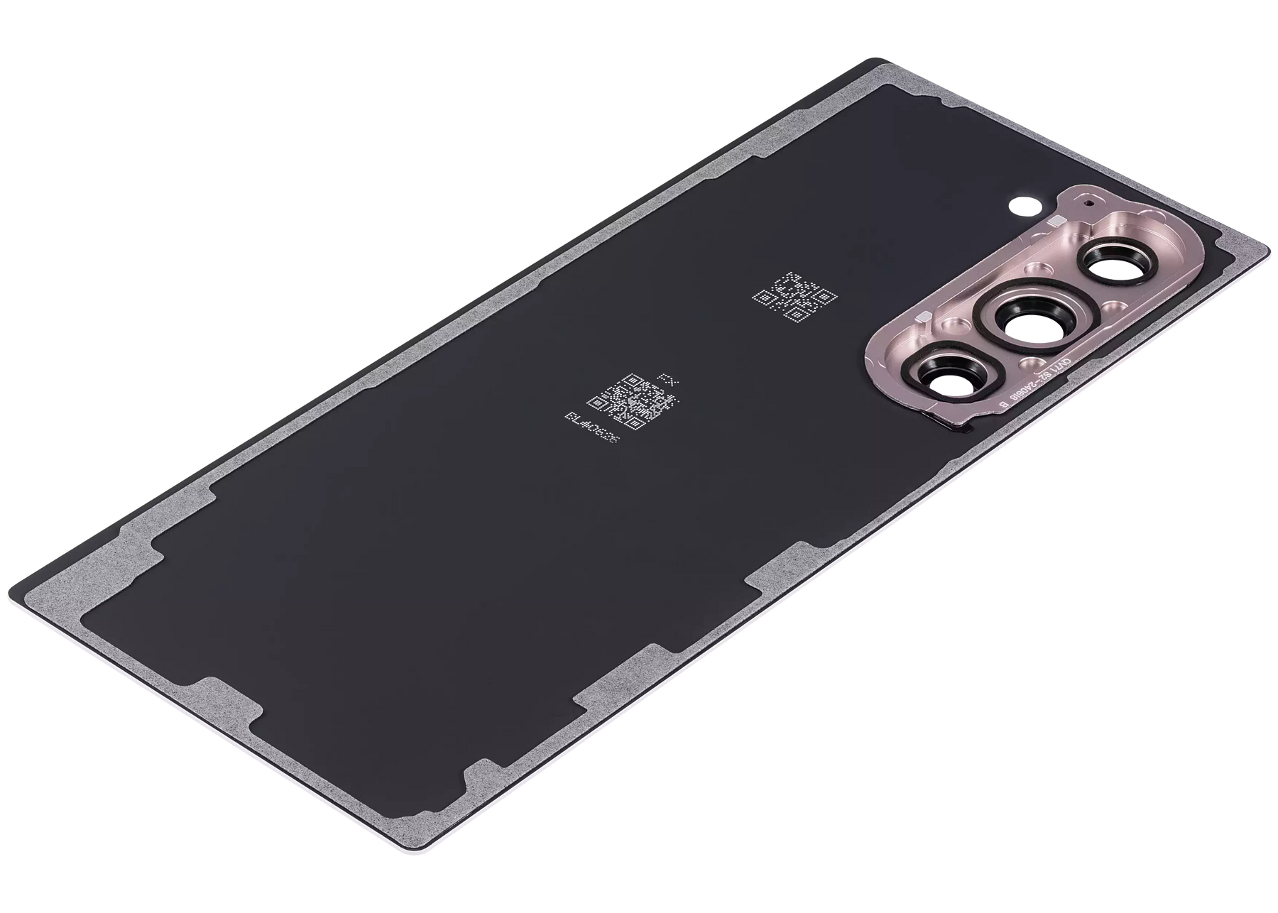 Back Cover Glass With Camera Lens Compatible For Samsung Galaxy Z Fold 6 5G (vemake) (Pink)