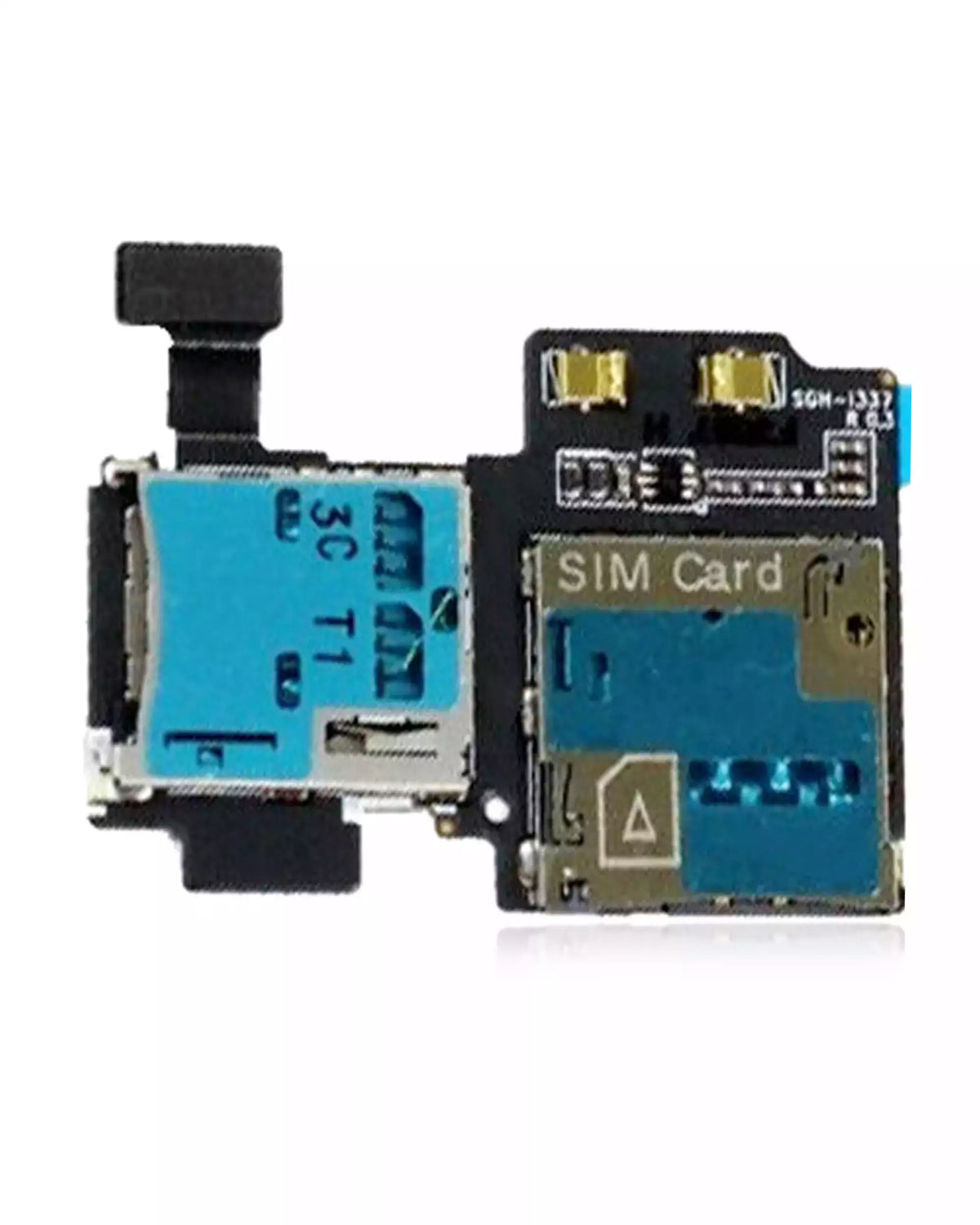 Replacement Sim Tray SD Card Reader Compatible For Samsung Galaxy S4 (i337 / M919) (AT&T / T-Mobile)
