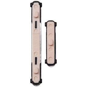 Hard Buttons (Power / Volume) Compatible For Samsung Galaxy S24 5G / 24 Plus 5G (Premium) (Marble Grey)