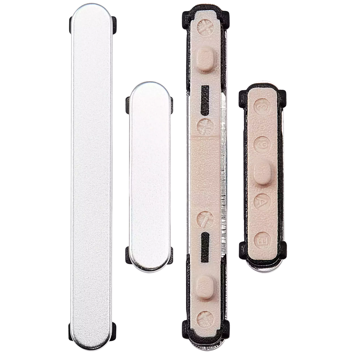 Hard Buttons (Power / Volume) Compatible For Samsung Galaxy S24 5G / 24 Plus 5G (Premium) (Marble Grey)