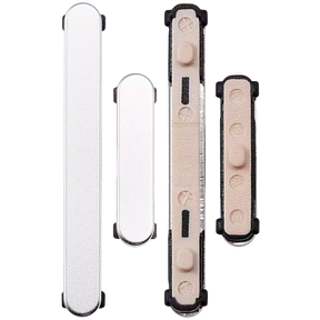 Hard Buttons (Power / Volume) Compatible For Samsung Galaxy S24 5G / 24 Plus 5G (Premium) (Marble Grey)