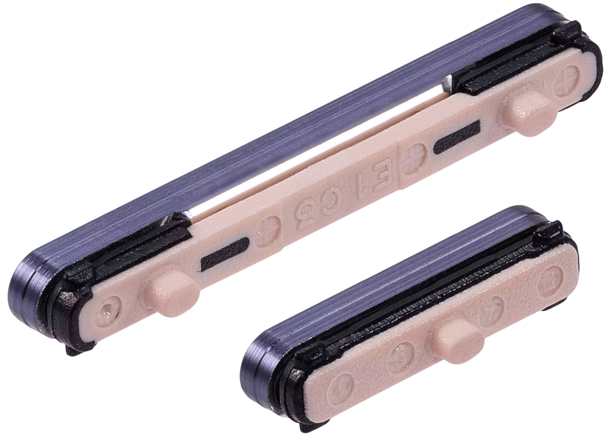 Hard Buttons (Power / Volume) Compatible For Samsung Galaxy S24 5G / 24 Plus 5G (Premium) (Cobalt Violet)