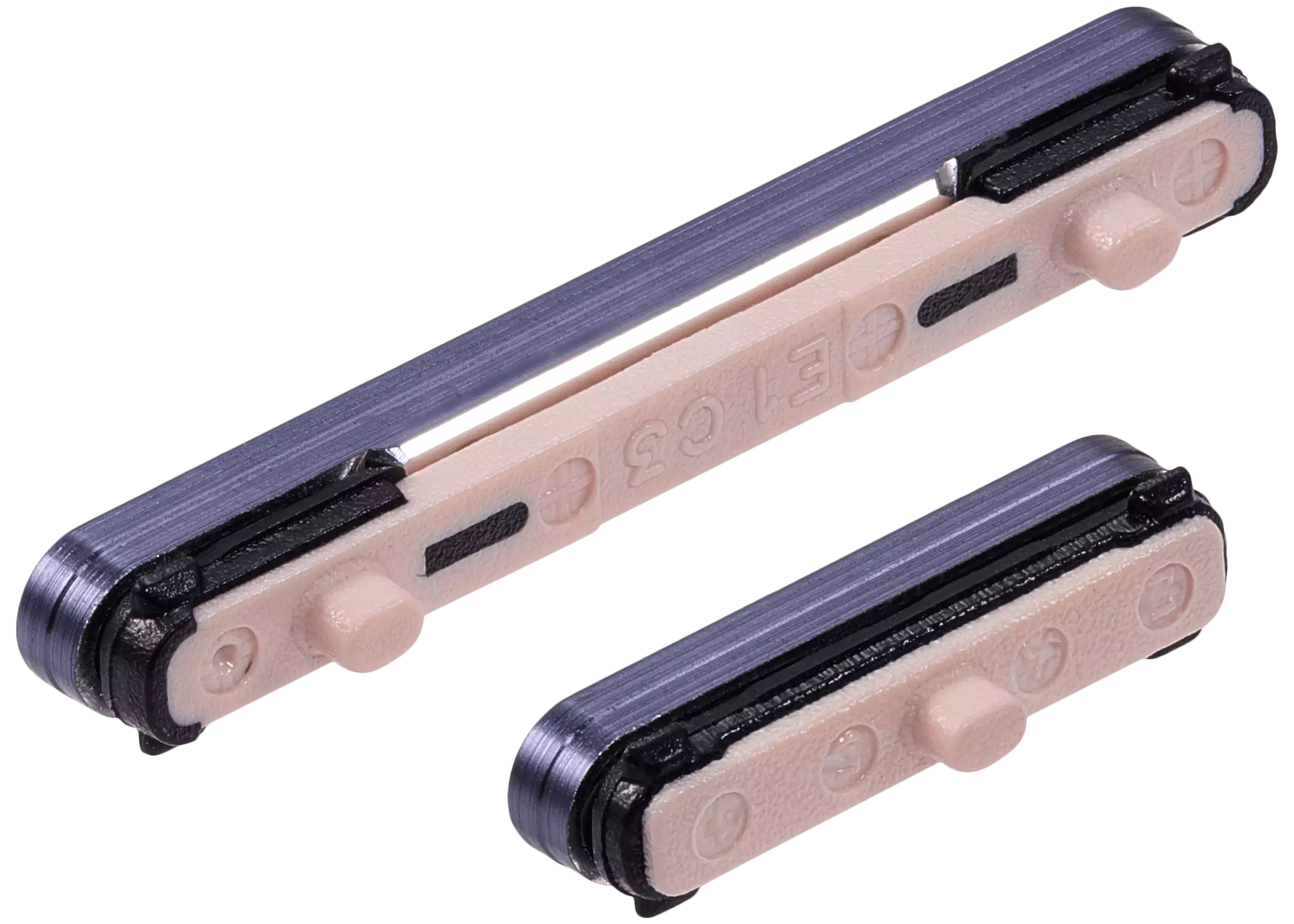 Hard Buttons (Power / Volume) Compatible For Samsung Galaxy S24 5G / 24 Plus 5G (Premium) (Cobalt Violet)