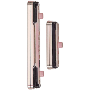 Hard Buttons (Power / Volume) Compatible For Samsung Galaxy S24 5G / 24 Plus 5G (Premium) (Amber Yellow)