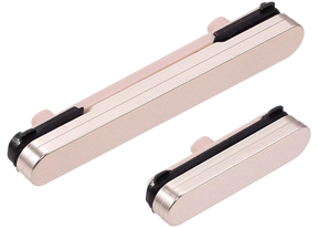 Hard Buttons (Power / Volume) Compatible For Samsung Galaxy S24 5G / 24 Plus 5G (Premium) (Amber Yellow)