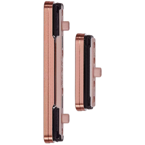 Hard Buttons (Power / Volume) Compatible For Samsung Galaxy S24 5G / 24 Plus 5G (Premium) (Sandstone Orange)