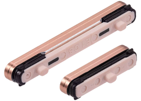 Hard Buttons (Power / Volume) Compatible For Samsung Galaxy S24 5G / 24 Plus 5G (Premium) (Sandstone Orange)