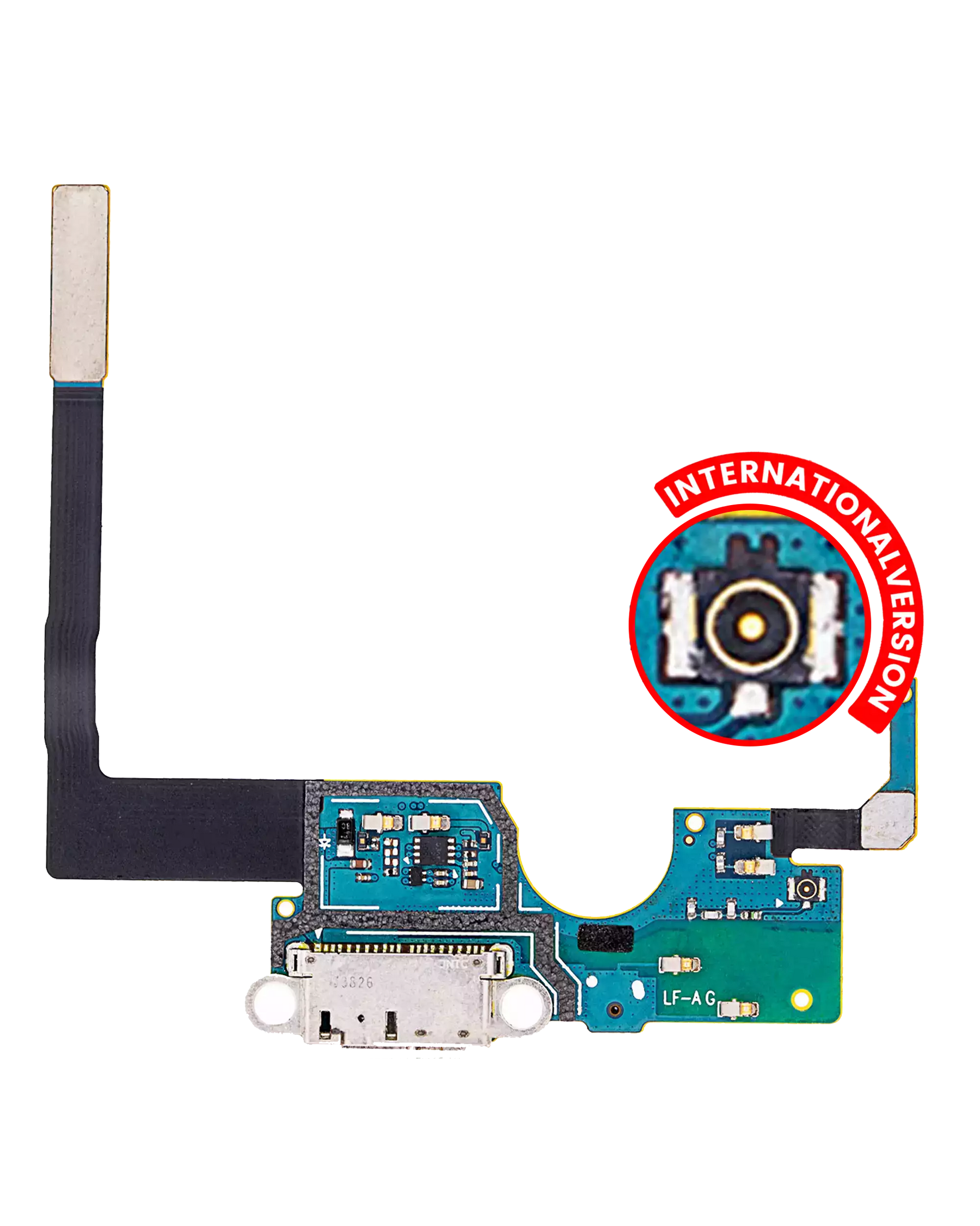 Charging Port Flex Cable Replacement Compatible For Samsung Galaxy Note 3 (N9009) (International Version)