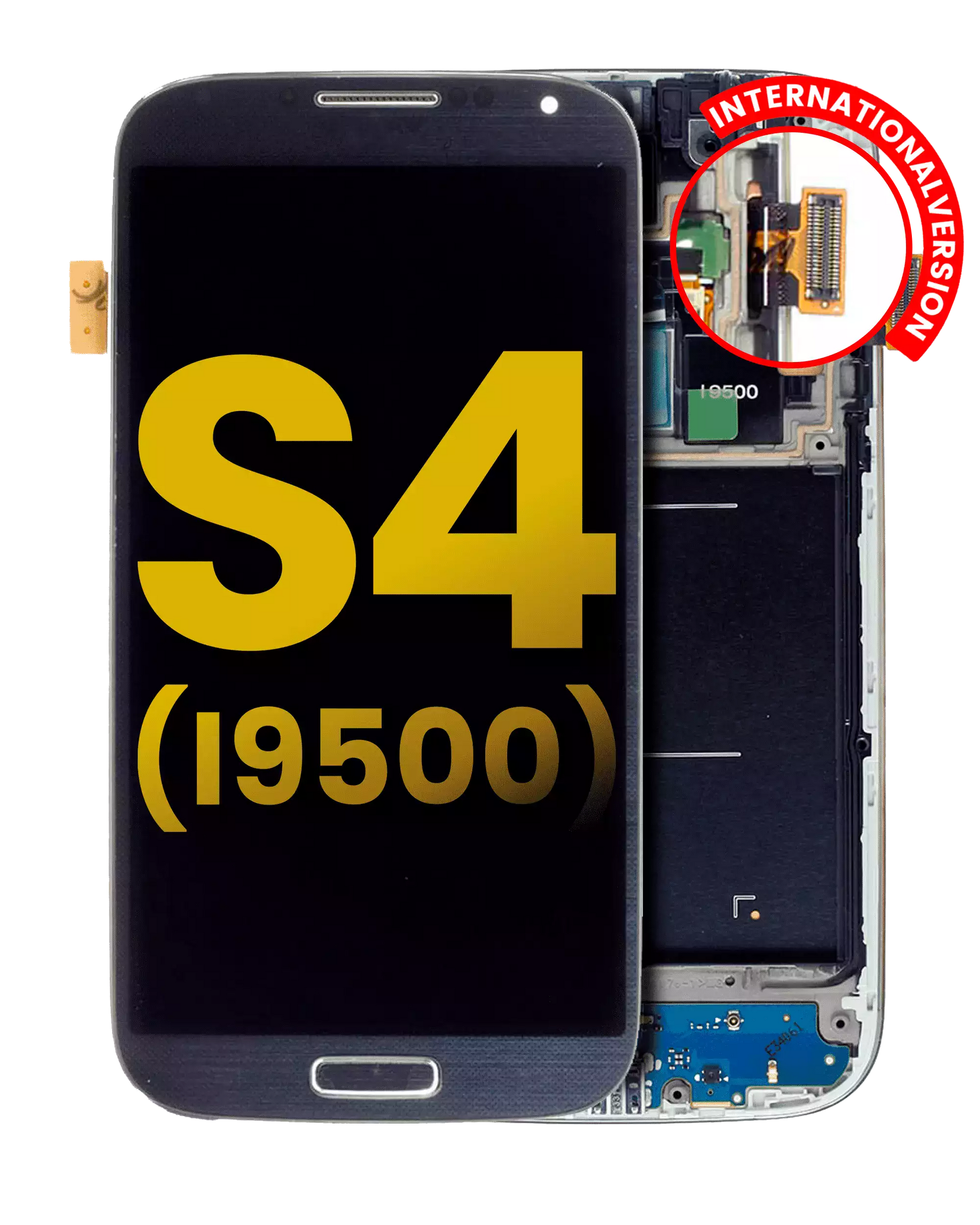 Replacement OLED Assembly With Frame Compatible For Samsung Galaxy S4 (i9500) (International Version) (Refurbished) (Black)
