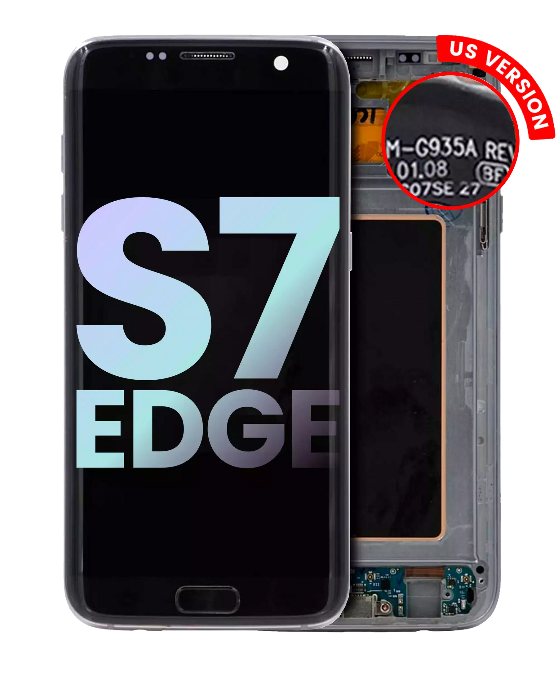 Replacement OLED Assembly With Frame Compatible For Samsung Galaxy S7 Edge G935A (US Version) (Service Pack) (Black)