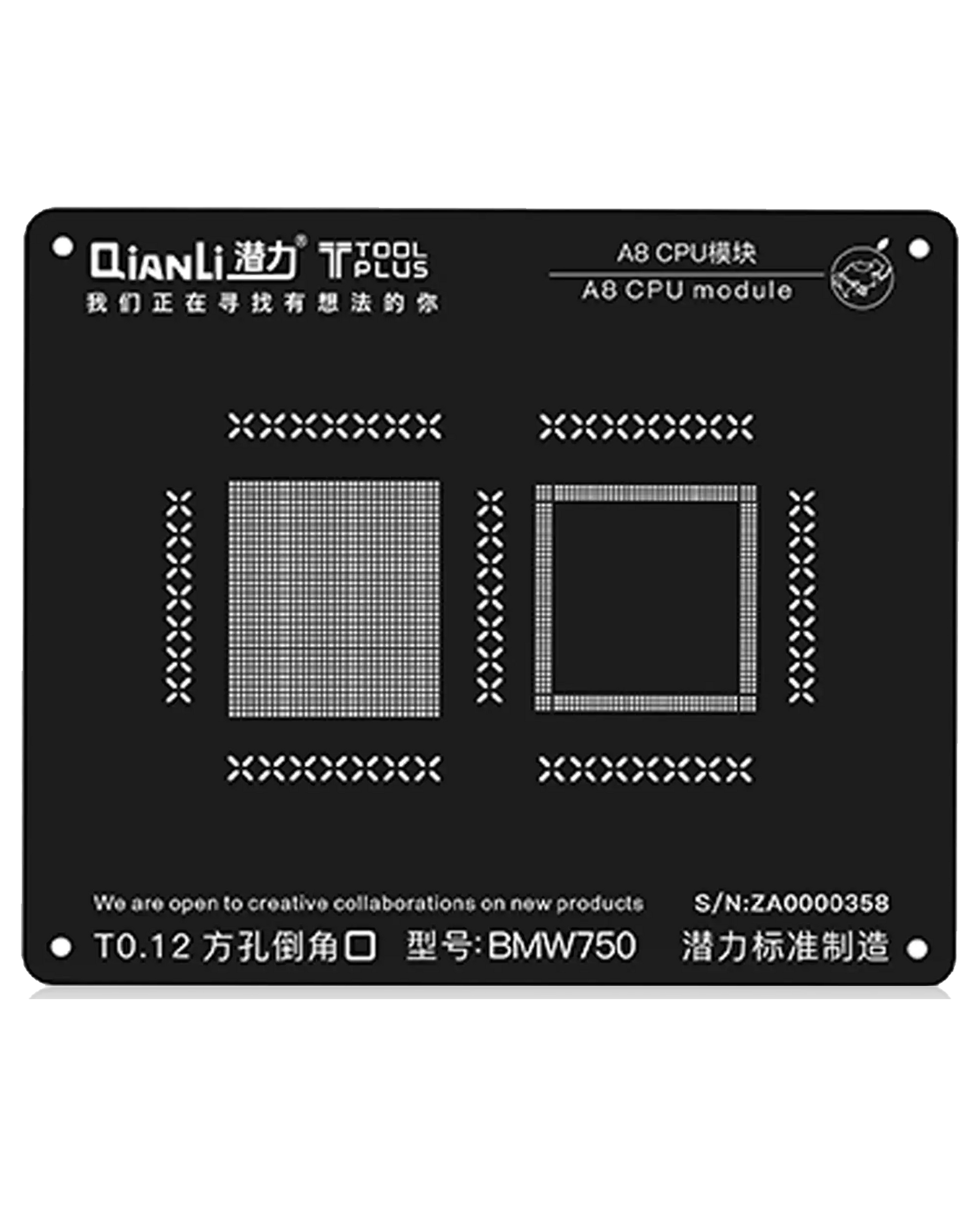 A8 BMW750 iBlack Stencil (2D) (Qianli)