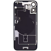 Back Glass With Steel Plate With Wireless NFC Charging MagSafe Magnet & Flashlight Flex Compatible For iPhone 16 Plus (Used OEM Pull: Grade A) (White)