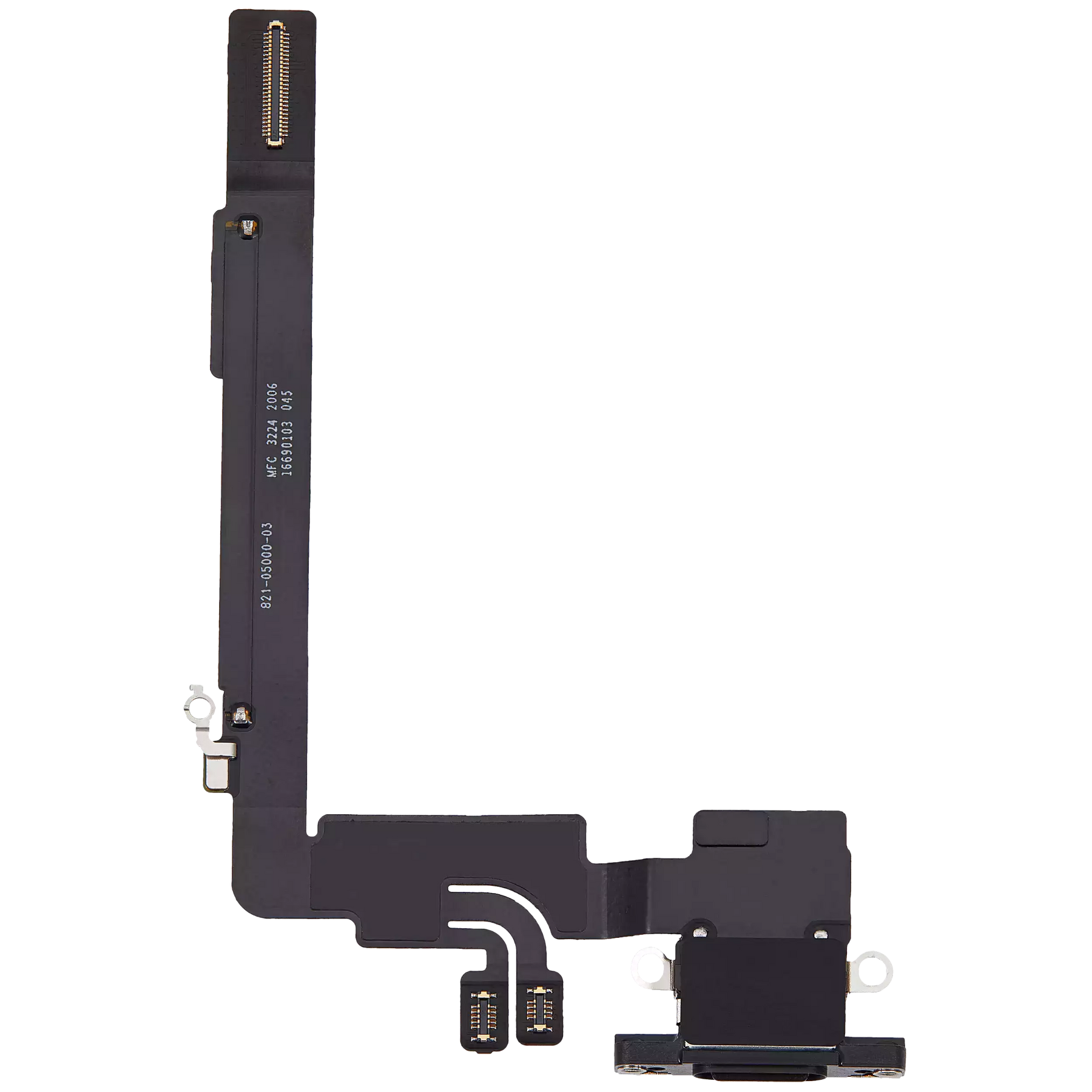 Charging Port Flex Cable Compatible For iPhone 16 Pro Max (Premium) (Black Titanium)