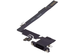 Charging Port Flex Cable Compatible For iPhone 16 Pro Max (Premium) (Black Titanium)
