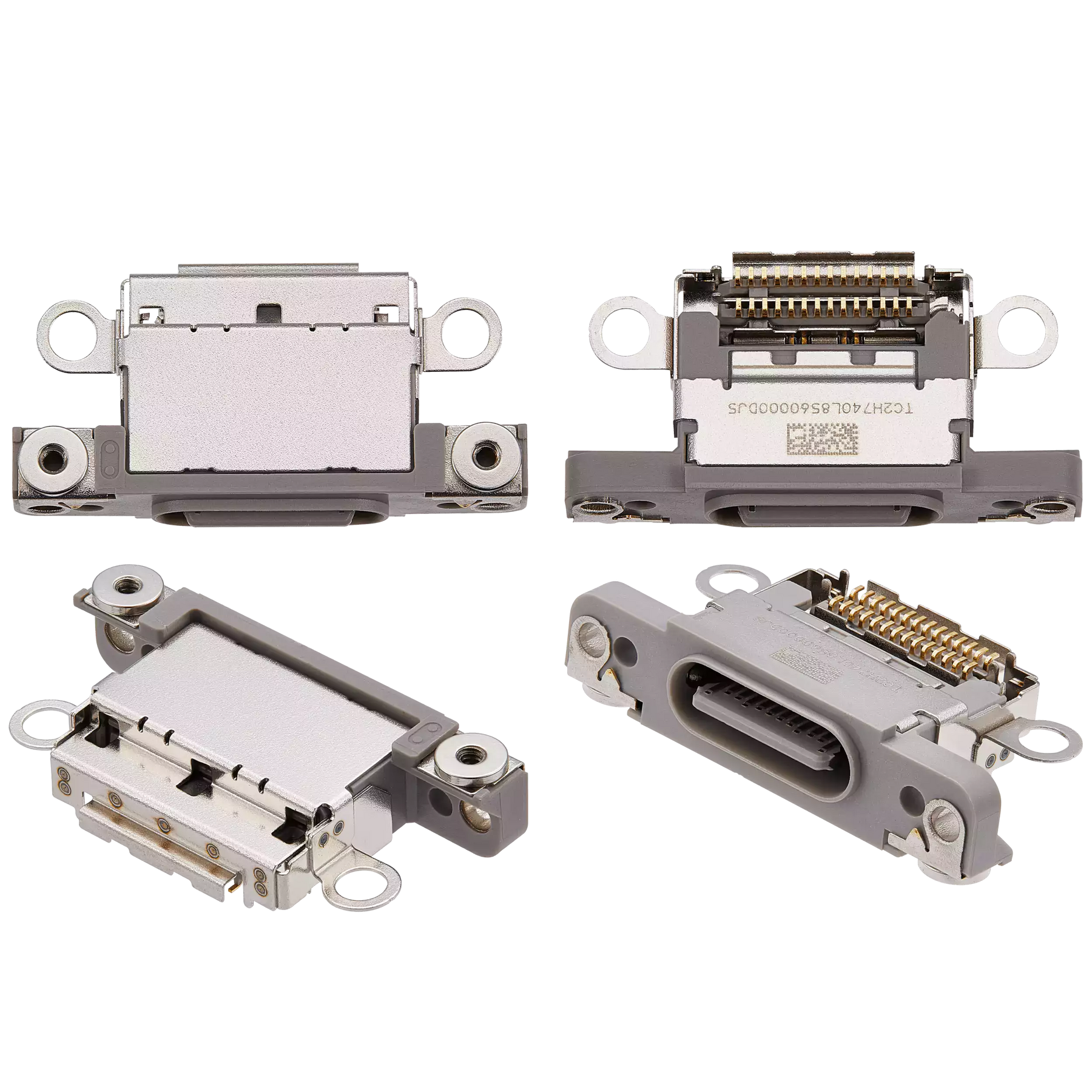 Charging Port Only Compatible For iPhone 16 Pro / 16 Pro Max (Natural Titanium) (10 Pack)