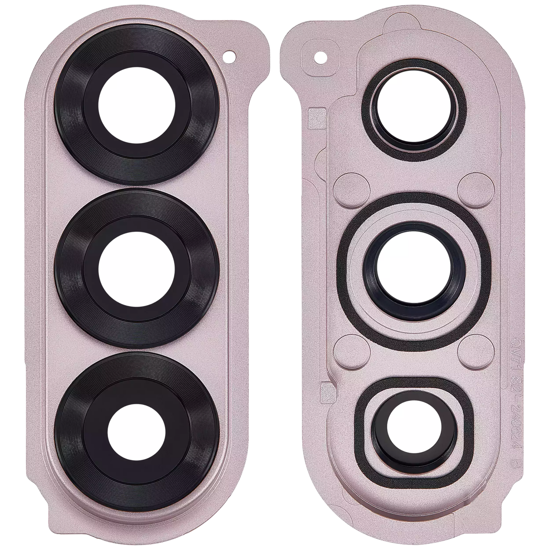 Replacement Back Camera Lens With Cover Bezel Ring Compatible For Samsung Galaxy Z Fold 6 5G (Premium) (Pink)