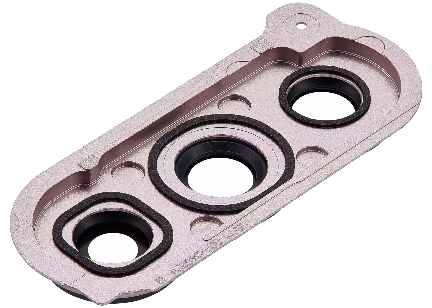 Replacement Back Camera Lens With Cover Bezel Ring Compatible For Samsung Galaxy Z Fold 6 5G (Premium) (Pink)