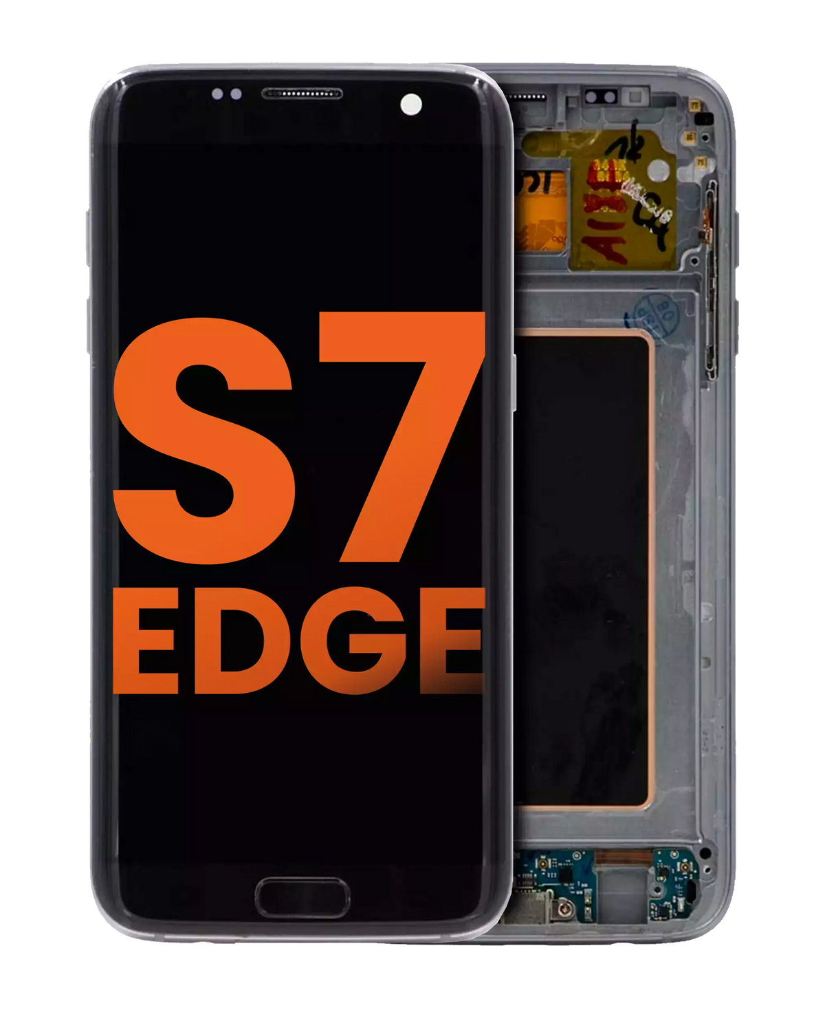 Replacement OLED Assembly With Frame Compatible For Samsung Galaxy S7 Edge (Blemish: Grade A) (All US Models / G935A) (Black Onyx)