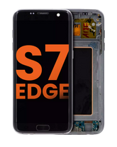 Replacement OLED Assembly With Frame Compatible For Samsung Galaxy S7 Edge (Blemish: Grade A) (All US Models / G935A) (Black Onyx)