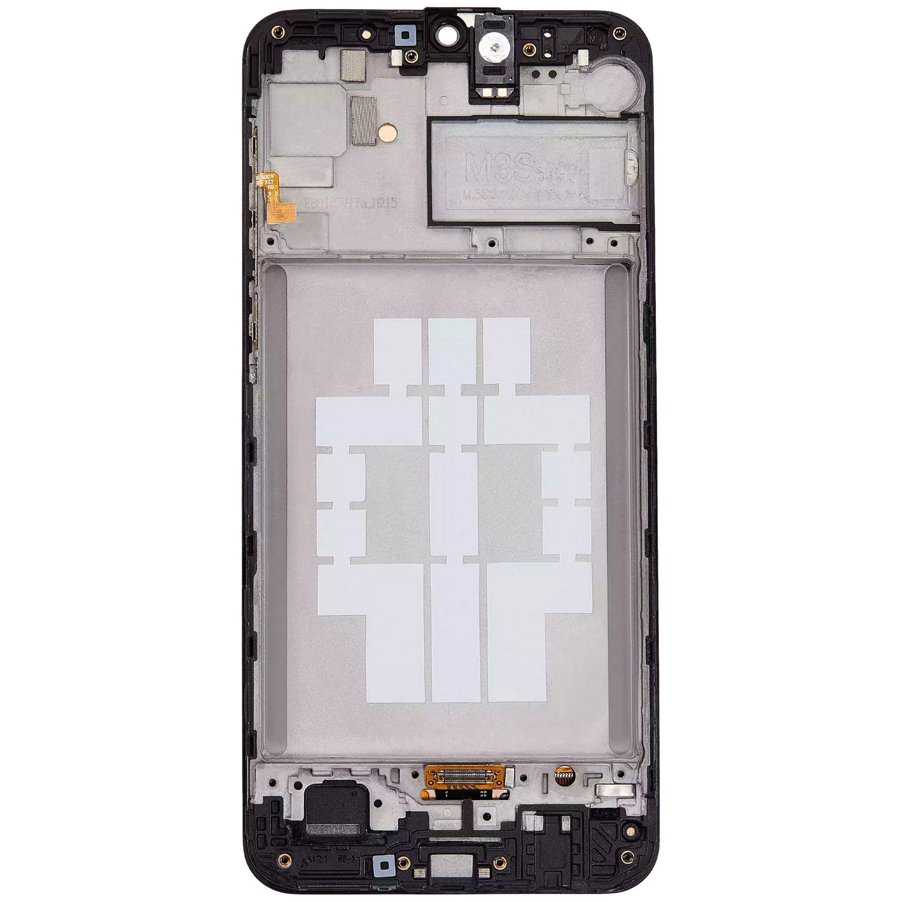 OLED Assembly With Frame Compatible For Samsung Galaxy M21 (M215 / 2020) / M30 (M305 / 2019) (Refurbished) (Black)