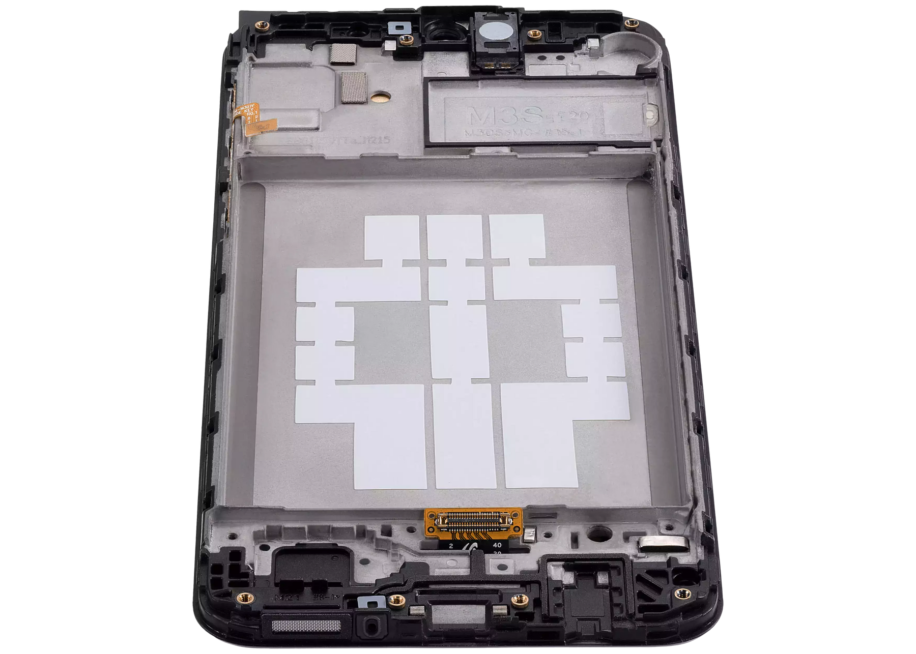 OLED Assembly With Frame Compatible For Samsung Galaxy M21 (M215 / 2020) / M30 (M305 / 2019) (Refurbished) (Black)