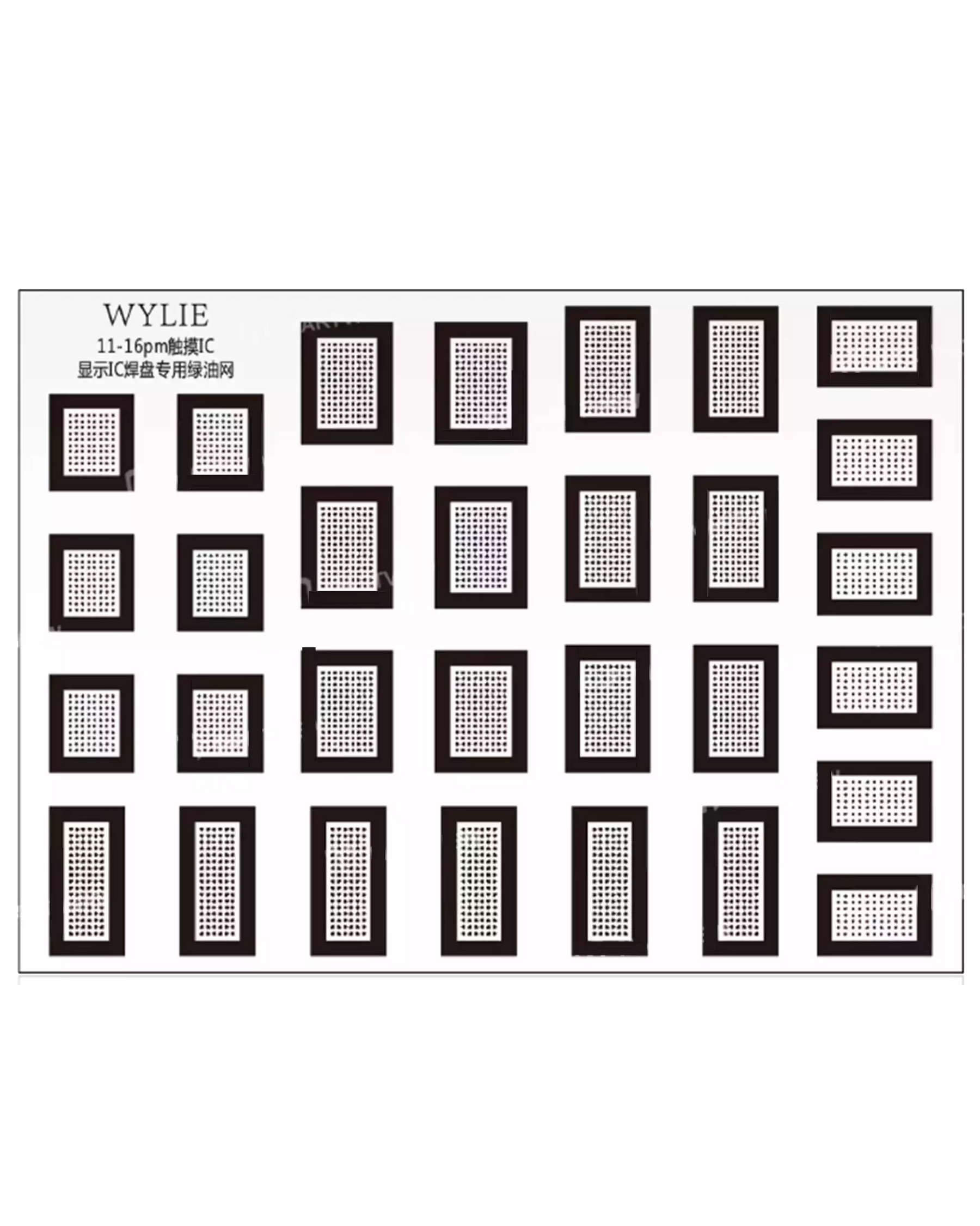 Touch / Display IC Dedicated Green Oil Mesh Compatible For iPhone 11 to 16 Pro Max