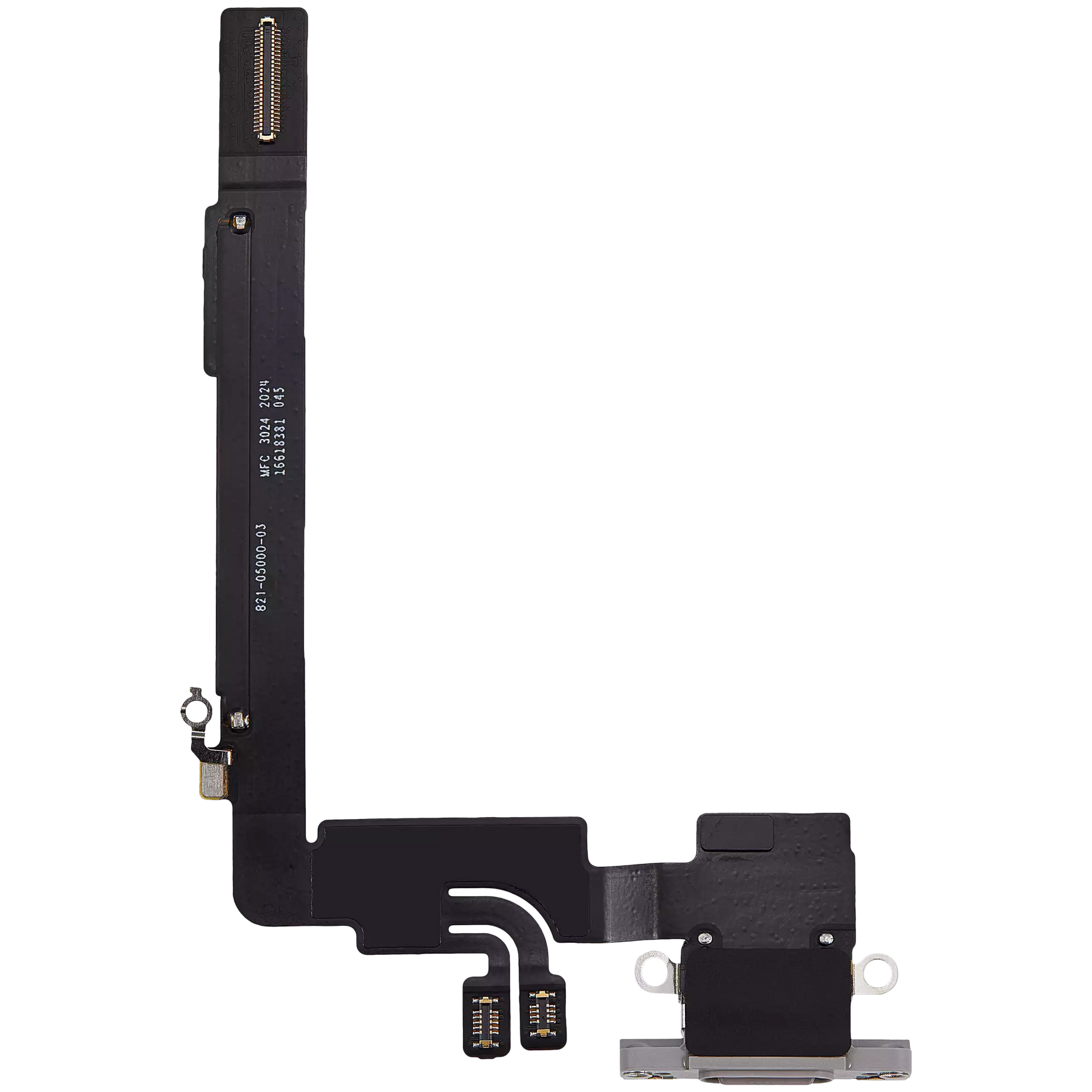 Charging Port Flex Cable Compatible For iPhone 16 Pro Max (Premium) (White Titanium)