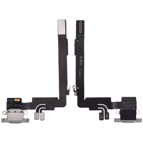 Charging Port Flex Cable Compatible For iPhone 16 Pro Max (Premium) (White Titanium)