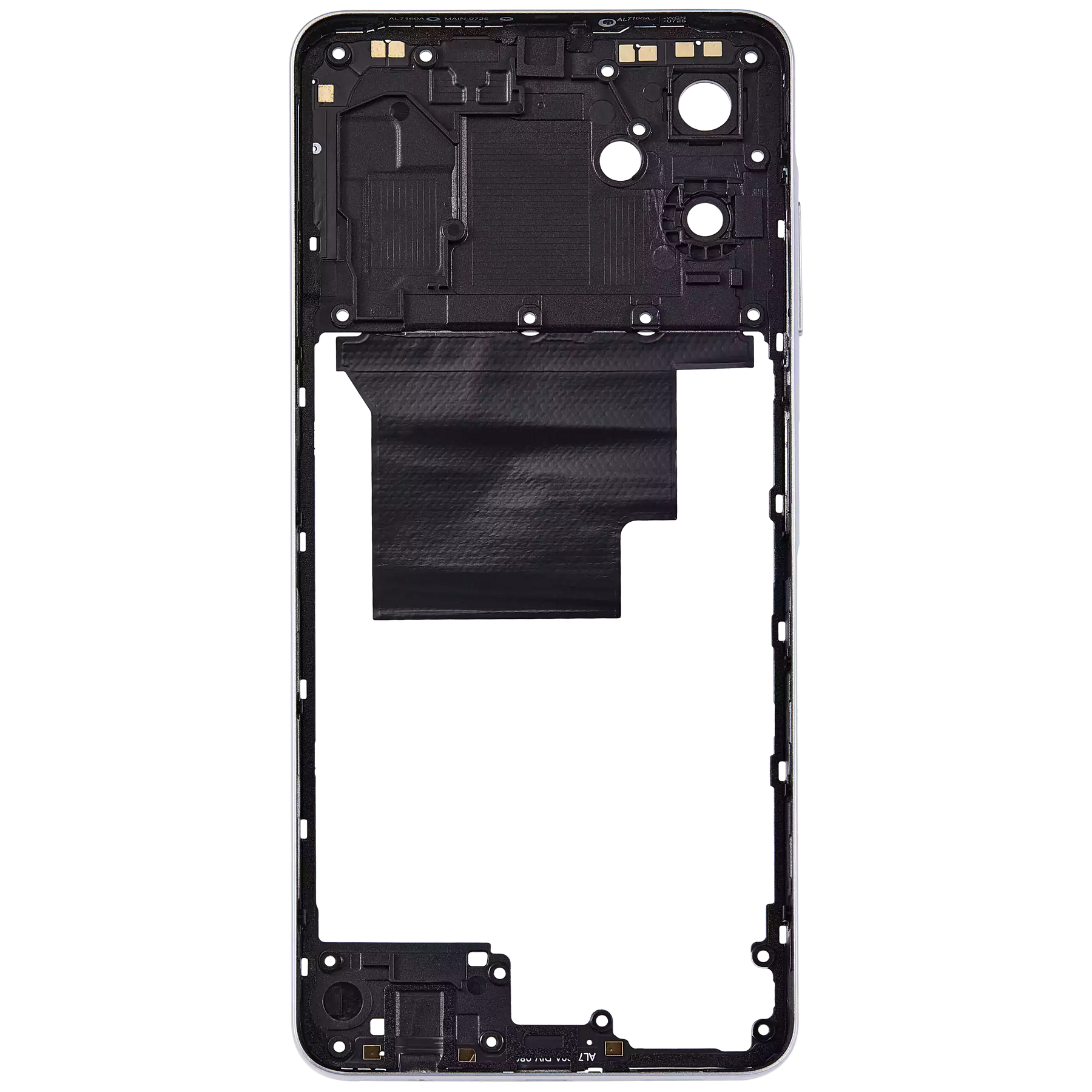 Mid-Frame Housing Compatible For Samsung Galaxy A06 (A065 / 2024) (White)