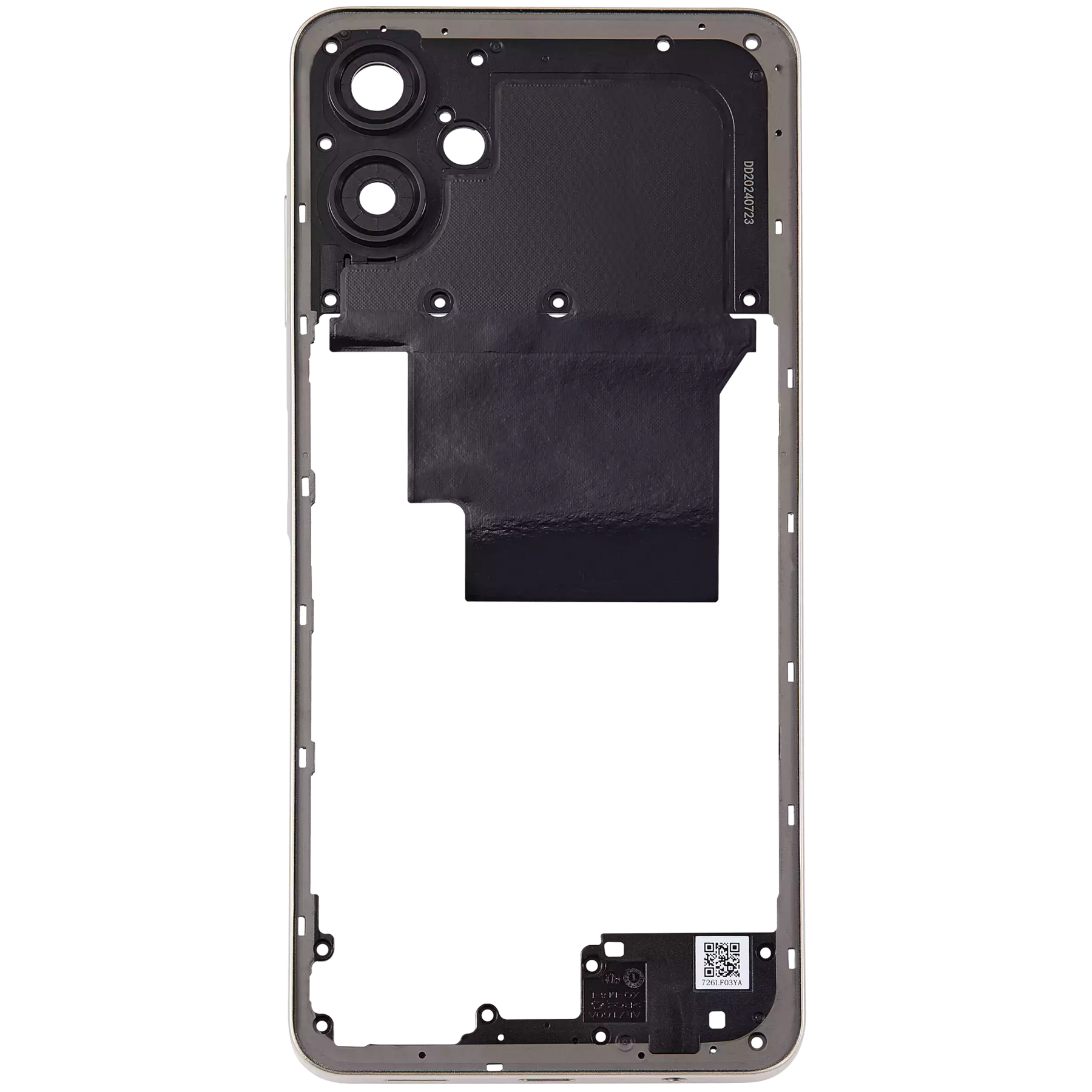 Mid-Frame Housing Compatible For Samsung Galaxy A06 (A065 / 2024) (Gold)